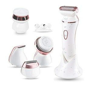 6 in 1 beauty tools kit: shaver, cleanser, exfoli